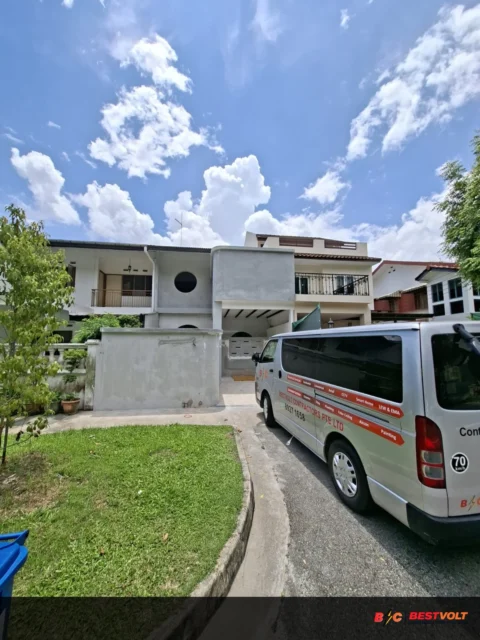 Complete Electrical Rewiring - Jalan Mata Ayer - Landed House - Image 01 by BestVolt Contractors Singapore - Electrical Rewiring Project